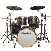 

Sawtooth Command Series 5-Piece Drum Shell Pack with 22x18" Bass Drum, 12x9" and 13x10" Tom, 16x16" Floor Tom, 14x5.5" Snare Drum, Silver Streak