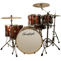 

Sawtooth Command Series 6-Piece Drum Shell Pack with 24x14" Bass Drum, 12x9" and 13x10" Tom, 16x16" and 18x16" Floor Tom, 14x5.5" Snare Drum, Red Streak