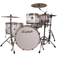 

Sawtooth Command Series 6-Piece Drum Shell Pack with 24x14" Bass Drum, 12x9" and 13x10" Tom, 16x16" and 18x16" Floor Tom, 14x5.5" Snare Drum, White Oyster