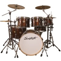 

Sawtooth Command Series 7-Piece Drum Shell Pack with 22x18" Bass Drum, 12x9"/13x10"/ 10"x8" Tom, 16x16"/14x14" Floor Tom, 14x5.5" Snare Drum, Red Streak