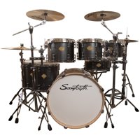 

Sawtooth Command Series 7-Piece Drum Shell Pack with 22x18" Bass Drum, 12x9"/13x10"/ 10"x8" Tom, 16x16"/14x14" Floor Tom, 14x5.5" Snare Drum, Silver Streak