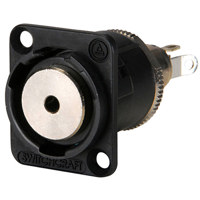 

Switchcraft EH Series 3.5mm TS to 1/8" Stereo Solder Contact Jack with 4-40 Mounting Screws, Black