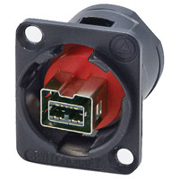 

Switchcraft EH Series Crosswired Firewire 800 Female Feedthru Jack, Black
