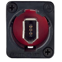 

Switchcraft EH Series Crosswired Firewire 400 Female Feedthru Jack with 4-40 Mounting Screws, Black