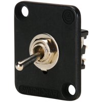 

Switchcraft EH Series DPDT Locking Toggle Switch, Black Flange