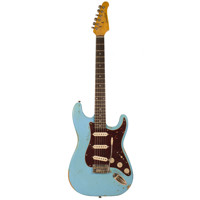 

Sawtooth ES Relic Series Electric Guitar with Gig Bag, Aged Sandel Wood Fretboard, Aero Blue