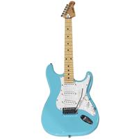 

Sawtooth ES Series Electric Guitar, Maple Fingerboard, Daphne Blue with White Pickguard