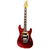 

Sawtooth ES Hybrid Series Left-Handed Electric Guitar with Gig Bag, Sandle Wood Fretboard, Blood Red Sparkle