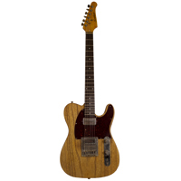 

Sawtooth ET Relic Series Electric Guitar with Gig Bag, Aged Sandle Wood Fretboard, Natural with Tortoise Pickguard