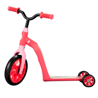 

Swagtron K6 2-In-1 Kids Kick Scooter & Balance Bike, Pink