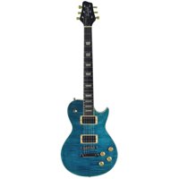

Sawtooth Heritage 60 Series Electric Guitar, African Blackwood Fretboard, Cali Blue Flame