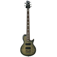 

Sawtooth Americana Heritage Series 5-String Electric Bass Guitar with Fishman Fluence Pickups, Trans Black Flame