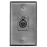 

Switchcraft Gang XLR Wall Plate with D4F 4-Pin XLR Female Connector, Stainless Steel Finish