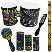 

Sawtooth Rise Jamaican Me Crazy Percussion Set 2 with Bongos & Rain Stick