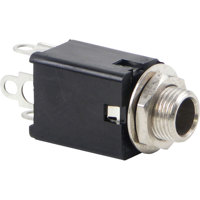 

Switchcraft Littel-Jax 1/4" Mono 2 Conductor Open Frame Jack with .375" Long Bushing, Nut & Washer, Open Circuit