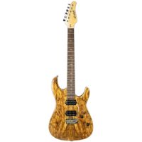 

Sawtooth Natural Series Electric Guitar with Humbucker Pickups, Spalted Maple