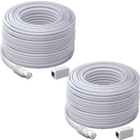 

Swann 2 Pack Cat5 Security Ethernet Cable, 200', White