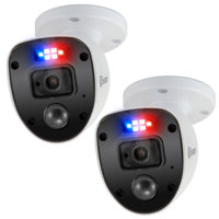 

Swann 2 Pack Enforcer 1080p Indoor/Outdoor Add-On Security Camera with 'Police-Style' Flashing Lights