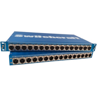 

Switchcraft 1RU Rack Mounted Pass Through I/O Panel with 16 Female XLR to 16 Male XLR Connectors