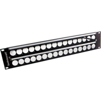 

Switchcraft 2RU Empty QG Panel with 2x16 E Series Knockouts, Cable Tie Bar