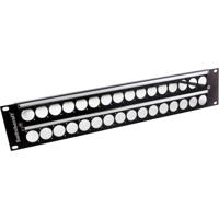 

Switchcraft 2RU Empty QG Panel with 2x16 E Series Knockouts, 4-40 Tapped Holes, Cable Tie Bar