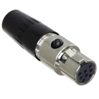 

Switchcraft Tini-QG Mini XLR 8 Pin Female Cable Mount, Large Flex Relief, Silver Pins, Nickel