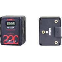 

SWIT Electronics PB-S220S 220Wh 15.3Ah Square V-Mount Digital Li-Ion Battery for Cine-Camera, 4x D-Tap and 1x USB Sockets