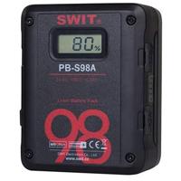 

SWIT Electronics PB-S98A 98Wh 6.8Ah Square Gold Mount Digital Li-Ion Battery for Cine-Camera, 2x D-Tap and 1x USB Sockets