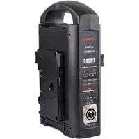 

SWIT Electronics Electronics 2-Channel Simultaneous Battery Charger & Adapter, Gold Mount