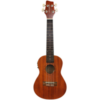 

Sawtooth Mahogany Concert Ukulele with Preamp, Gig Bag, Stand & Tuner, Rosewood Fingerboard, Natural Satin