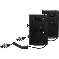 

Core SWX Double V-Mount Plate Kit with Coiled Powertap to 12" XLR 4-Pin for Atomos Sumo Monitor Recorder