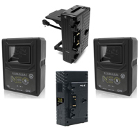 

Core SWX 3-Stud Battery Plate for Sony PXW-FX9 - Bundle With 2 Pack Core SWX Hypercore NEO 9 Mini 98Wh 14.8V 6.6Ah Gold Mount Lithium-Ion Battery, Core SWX X2 Simultaneous 2A Charger and Fleet Rapid Charge Bay
