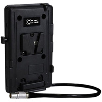 

Core SWX GP-S-EPIC10 V Type Camera Mount Plate with 2x P-Tap Outputs, 10" (25.4 cm) 1B 6-Pin Lemo Connector