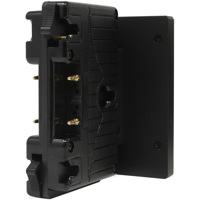 

Core SWX Short Form Factor Hotswap Shark-Fin Battery Adapter for Camera, 3-Stud/Gold Mount, 2x D-Taps