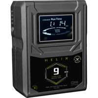 

Core SWX Helix 9 Mini 3-Stud Dual Voltage (14v/28v) Output 98wh 14.8V Gold-Mount Hi-Draw Li-ion Battery Brick