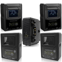 

Core SWX 2x Hypercore NEO-150AG 14.8V 147Wh 3-Stud Gold-Mount Mini Li-Ion Batteries, Bundle with Core SWX 2x Hypercore NEO-9AG Batteries, GPM-X2A Charger