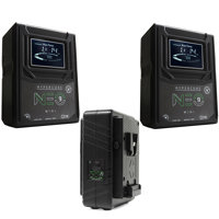 

Core SWX 2 Pack Hypercore NEO 9 Mini 98Wh 14.8V 6.6Ah V-Mount Lithium-Ion Battery - With Core SWX GPM-X2S Super Compact V-Mount Fast Charger