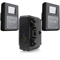 

Core SWX 2 Pack NEO Slim 98Wh 14.8V 6.6Ah Gold-Mount Lithium-Ion Battery Brick - With Core SWX GPM-X2A Super Compact 3-Stud Gold Mount Fast Charger