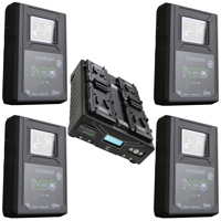 

Core SWX 4x NEO Slim 14.8V 98Wh V-Mount Li-Ion Battery Bricks, Bundle with Core SWX VoltBridge Fleet Quad Charger