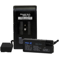 

Core SWX Powerbase 70 for Panasonic DV, HPX & HVX Style Camcorders, with 12" Cable