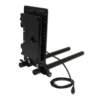 

Core SWX 15mm Rail Mount Cheese Plate with 3-Stud Battery Plate and 18" Regulated 8V Cable for Canon C100/C100MK2
