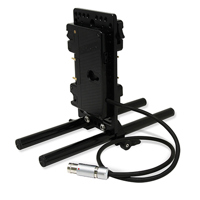 

Core SWX 15mm Rail Mount Cheese Plate with Sharkfin 3-Stud Battery Plate and 18" 8-Pin LEMO Cable for Arri Mini Alexa/Mini Lf