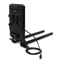 

Core SWX 15mm Rail Mount Cheese Plate with V-Mount Battery Plate and 18" Regulated 8V Cable for Canon C100/C100MK2