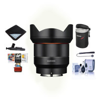 

Samyang 14mm F2.8 AF Wide Angle, Full Frame Auto Focus Lens for Canon EF - Bundle With Lens Case, Cleaning Kit, Lens Wrap, Lens Cleaner, Capleash II, Mac Software Package