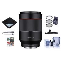 

Samyang 35mm f/1.4 Auto Focus Lens for Sony E-mount Nex Series Cameras - Bundle With 67mm Filter kit, Lens Wrap, Cleaning Kit, Capleash II, Lens Cleaner, PC Software Package