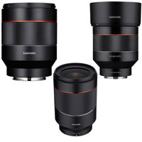 

Samyang 3 Lens Bundle 35mm, 50mm, 85mm f/1.4 Auto Focus Lenses for Sony E-Mount