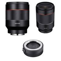 

Samyang 2 Lens Bundle 35mm, 50mm f/1.4 Auto Focus Lenses for Sony E-Mount with Samyang Lens Station