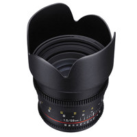 

Samyang 50mm T1.5 AS UMC VDSLR II Manual Focus Cine Lens for Sony A Mount, 6 Groups /9 Elements, 1.5 ' / 0.46m Focus Distance