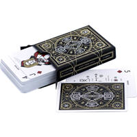 

Travel9to5 Photography Playing Cards, Standard Linen Paper, Black