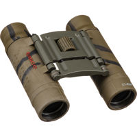 

Tasco 12x25 Essentials Series Weather Resistant Roof Prism Binocular with 4.6 Degree Angle of View, Brown Camo